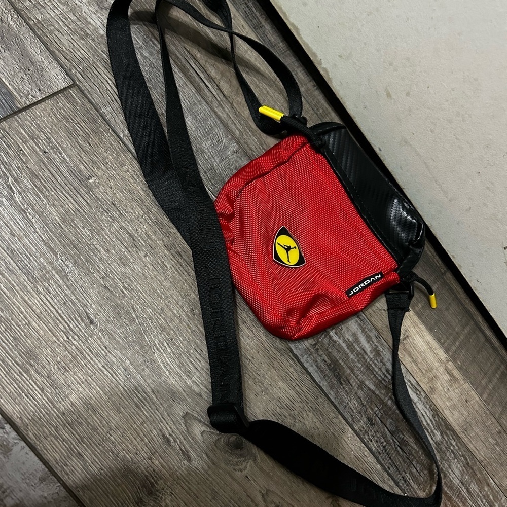 Jordan Moto Festival Red & Yellow Crossbody Bag with Black Accents